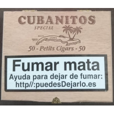 Cubanitos - Special 50 Petits Cigars Zigarillos in Holzschatulle hergestellt auf Teneriffa