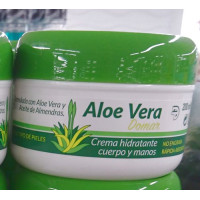 Aloe Vera Domar - Crema hydratante cuerpo y manos Feuchtigkeitscreme Körper und Hände 200ml Dose hergestellt auf Teneriffa