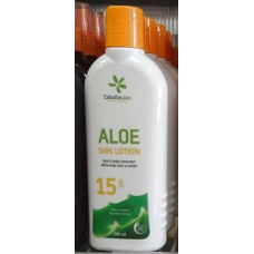 Tabaibaloe - Aloe Sun Lotion SPF15 Aloe Vera Sonnencreme 200ml hergestellt auf Teneriffa