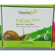 Tabaibaloe - Facial Cream Gesichtscreme Sonnenschutz SPF15 Aloe Vera 100ml hergestellt auf Teneriffa