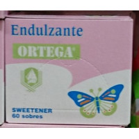 Ortega - Endulzante Süßstoff 60 Portionen/Pastillen Cyclamat/Sacharin hergestellt auf Gran Canaria