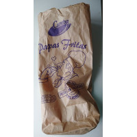 Cumba - Papas Fritas con Sal Chips gesalzen 2x 150g in brauner Papiertüte 300g hergestellt auf Gran Canaria