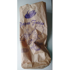 Cumba - Papas Fritas con Sal Chips gesalzen 2x 150g in brauner Papiertüte 300g hergestellt auf Gran Canaria