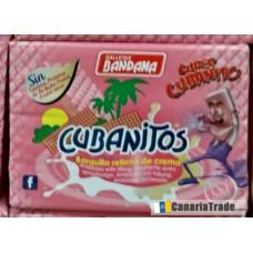 Bandama - Cubanitos Snacks Barquillo Relleno 8 Stück 90g hergestellt auf Gran Canaria