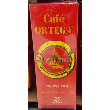 Cafe Ortega - Descafeinado Tueste Natural 7g x 25 Portionen hergestellt auf Gran Canaria