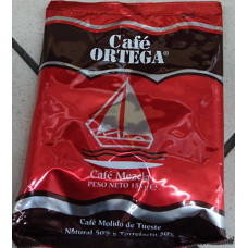 Cafe Ortega - Molido Mezcla 50% natural & 50% torrefacto Kaffee gemahlen Tüte 155g hergestellt auf Gran Canaria