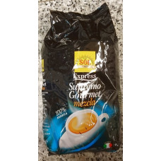 Café Sol - Express Supremo Gourmet mezcla Arabica grano Bohnenkaffee geröstet 1kg Tüte hergestellt auf Gran Canaria
