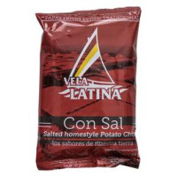 La Vela Latina - Chips Papas artesanales Patatas fritas con sal Kartoffelchips gesalzen 45g hergestellt auf Teneriffa