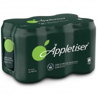 Appletiser - Apfelschorle Apfelsaft mit Kohlensäure 330ml Dose im 6er-Pack hergestellt auf Teneriffa
