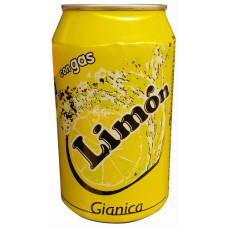 Gianica - Limon Zitronen-Limonade 6% Dose 330ml hergestellt auf Gran Canaria