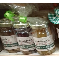 Bernardo's Mermeladas - Cremas Frutas con Aloe - Set Aloe Vera-Konfitüre 3x70g Glas hergestellt auf Lanzarote