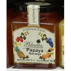 Palmelita - Papaya Naranja Diet Confitura Extra Marmelade Papaya Orange Diät 314g hergestellt auf Teneriffa