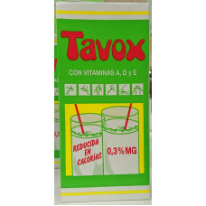 Tavox - Leche Preparado Lacteo Reducida Calorias Milch fettarm 0,3% Fett 1l Tetrapack 6er Pack hergestellt auf Teneriffa