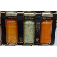 Argodey Fortaleza - Set Mojo Almogrote, Mojo Rojo, Mojo Verde Gourmet 2x 60g, 1x 50g hergestellt auf Teneriffa