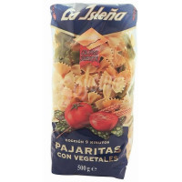 La Isleña - Pajaritas con vegetales Schleifennudeln bunt 500g hergestellt auf Gran Canaria