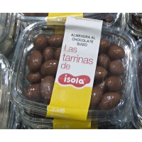 isola - Almendra al Chocolate Suizo Mandeln mit schweizer Schokolade überzogen Schale 250g hergestellt auf Teneriffa