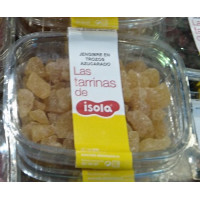isola - Jengibre en trozos azucarado Ingwer-Stückchen getrocknet Schale 250g hergestellt auf Teneriffa
