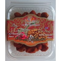 Oro del Atlantico - Almendra con Mojo Rojo Canario Mandeln mit kanarischer Sauce 150g hergestellt auf Teneriffa