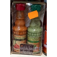 Oro del Atlantico - Mojo Set 2 Flaschen Mojo Rojo Picon, Mojo Verde Suave je 100ml 200ml hergestellt auf Teneriffa