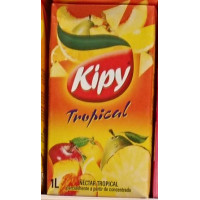 Kipy - Tropical Mehrfruchtsaft Birne, Pfirsich, Apfel, Ananas, Orange, Zitrone 1l Tetrapack hergestellt auf Gran Canaria
