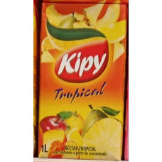 Kipy - Tropical Mehrfruchtsaft Birne, Pfirsich, Apfel, Ananas, Orange, Zitrone 1l Tetrapack hergestellt auf Gran Canaria