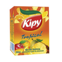 Kipy - Tropical Mehrfruchtsaft Birne, Pfirsich, Apfel, Ananas, Orange, Zitrone 200ml Tetrapack hergestellt auf Gran Canaria