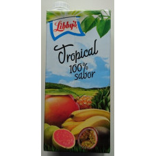 Libby's - Tropical 100% sabor Mehrfruchtsaft 1l Tetrapack hergestellt auf Teneriffa