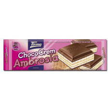 Tirma - ChocoCrem Ambrosia - Tafel Schokolade mit Waffel 280g hergestellt auf Gran Canaria