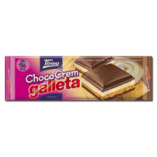 Tirma - ChocoCrem Galleta Tafel Schokolade mit Keksfüllung 155g hergestellt auf Gran Canaria