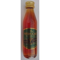 Arehucas - Ron Arehucas 7 anos 40% Vol. 50ml PET-Miniaturflasche hergestellt auf Gran Canaria
