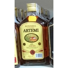 Artemi - Ronmiel Canario Ron Miel Honigrum 20% Vol. 350ml runde PET-Flasche hergestellt auf Gran Canaria