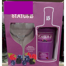 Status - 15 Bilberry Distilled Gin 5 Times Distilled 40% Vol. 700ml + Gin-Glas von Gran Canaria