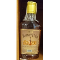Status - Amaretto Licor Mandel-Likör 28% Vol. 350ml PET-Flasche hergestellt auf Gran Canaria