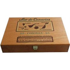 Flor de Canarias - Coronas 25 Puros Zigarren in Holzschatulle hergestellt auf Teneriffa