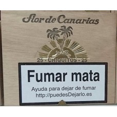Flor de Canarias - Chiquitos 25 Zigarillos Holzschatulle hergestellt auf Teneriffa