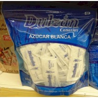 Dulzan - Azucar Blanca weißer Zucker 7g-Portionen 500g hergestellt auf Teneriffa
