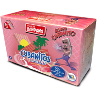 Bandama - Cubanitos Snacks Barquillo Relleno Waffeln mit Cremefüllung 8x 28g 224g hergestellt auf Gran Canaria