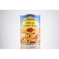 Diamante - Judias con Chorizo y Tocino Konservendose 400g von Gran Canaria Diamante - Judias con Chorizo y Tocino Konservendose 400g von Gran Canaria
