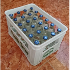 Fuenteror - Agua sin gas Mineralwasser still 330ml x24 Glasflaschen Kronkorken Kasten hergestellt auf Gran Canaria