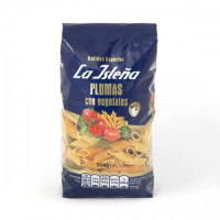 La Isleña - Plumas con vegetables bunte Nudeln mit Gemüsetanteile 500g hergestellt auf Gran Canaria
