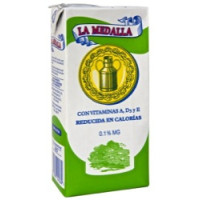 La Medalla - Leche Entera reducida de calorias H-Milch fettarm 0,1% 1l Tetrapack hergestellt auf Gran Canaria