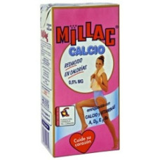 Millac - Leche Milch Calcio 0,4% 1l Tetrapack hergestellt auf Gran Canaria