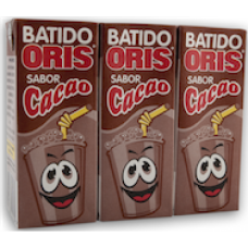 Oris - Leche Sabor Chocolate Schoko-Milch 3x200ml Tetrapack hergestellt auf Teneriffa