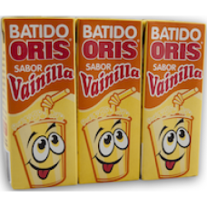 Oris - Leche Sabor Vainilla Vanille-Milch 3x200ml Tetrapack hergestellt auf Teneriffa