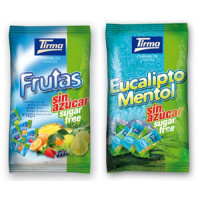 Tirma - Eucalipto Mentol sin azucar Eukalyptus-Bonbons zuckerfrei 150g Tüte hergestellt auf Gran Canaria