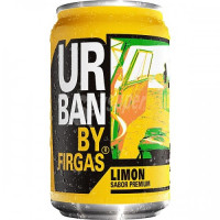 Urban by Firgas Limon Sabor Premium Zitronen-Limonade 330ml Dose hergestellt auf Gran Canaria